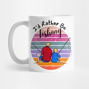 I'd Rather Be fishing Mug